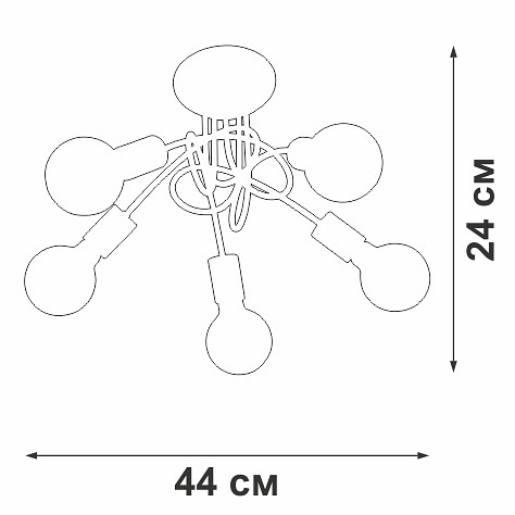 Потолочная люстра Vitaluce V37270 V37270-8/5PL