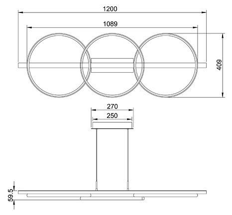 Подвесной светильник Arte Lamp Fluido A3913SP-24BK