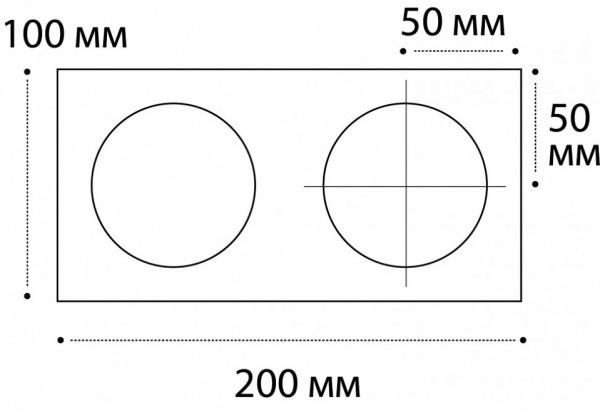 Рамка на 2 светильника Italline SP SP 02 white