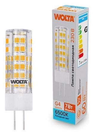 Лампа светодиодная Wolta  G4 7Вт 6500K WSTD-JC-220V7W6KG4-C
