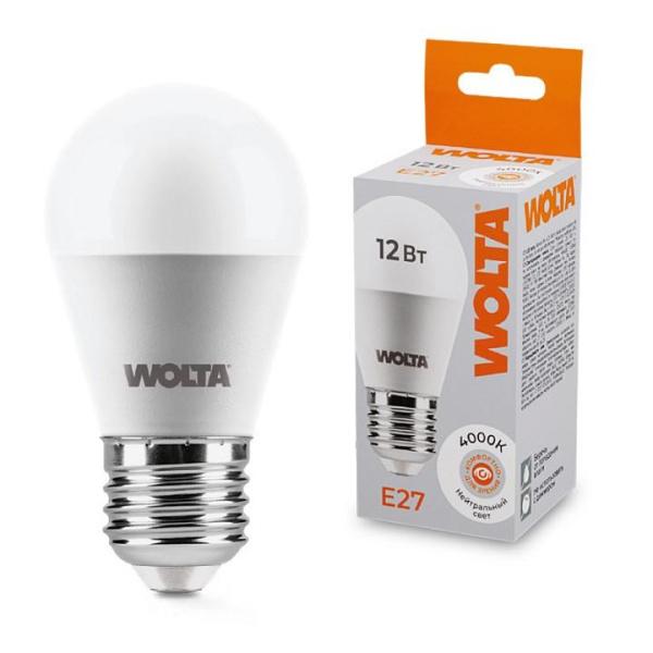 Лампа светодиодная Wolta  E27 12Вт 4000K 25S45GL12E27