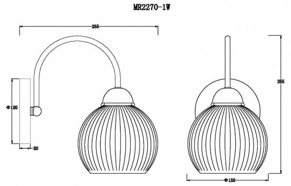Бра MyFar Flora MR2270-1W