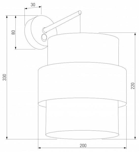 Бра TK Lighting Calisto 5955 Calisto Black