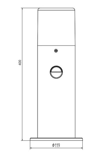 Наземный низкий светильник Escada Garden 10179/T