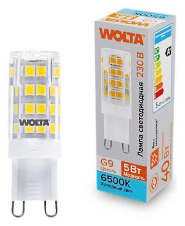 Лампа светодиодная Wolta  G9 5Вт 6500K WSTD-JCD-5W6KG9-C