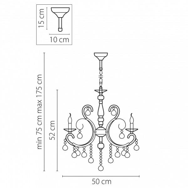 Подвесная люстра Osgona Elegante 708052