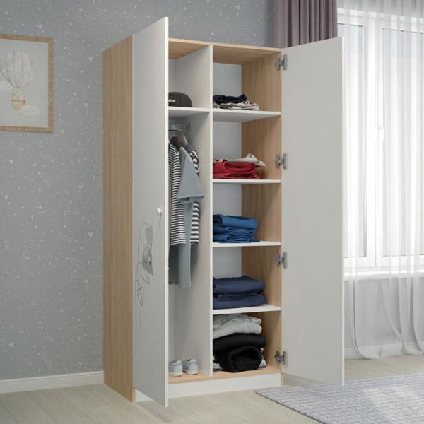 Шкаф платяной Polini kids French 1230 Amis