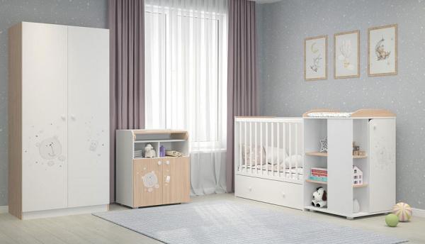 Шкаф платяной Polini kids French 1230 Teddy