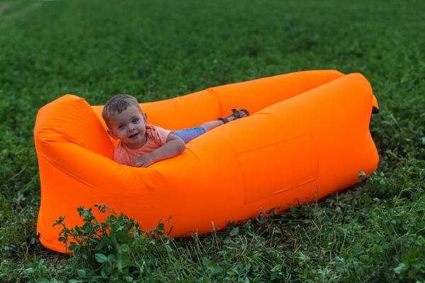 Лежак надувной Lamzac Airpuf Оранжевый