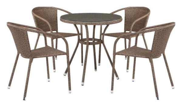 Набор уличный T282ANT/Y137C-W56 Light Brown 4Pcs