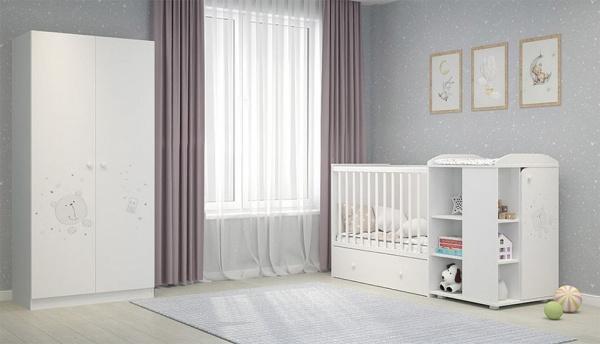 Шкаф платяной Polini kids French 1230