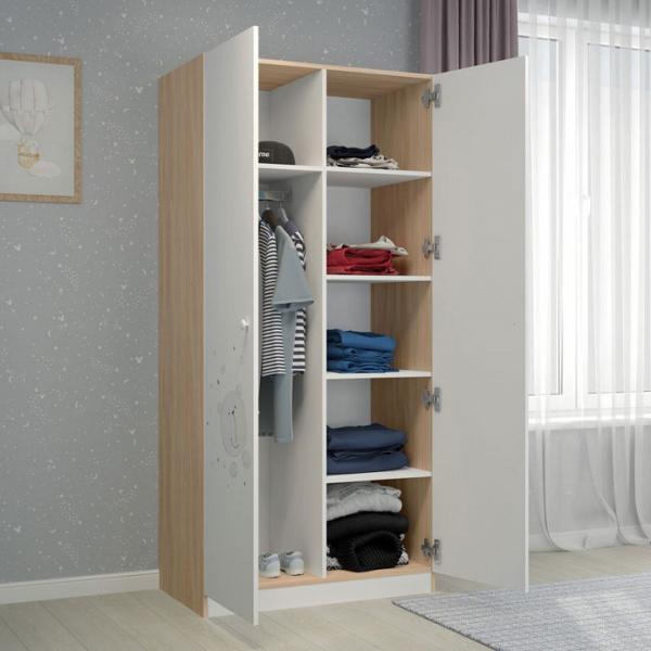 Шкаф платяной Polini kids French 1230 Teddy