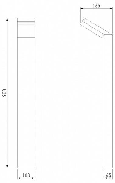 Наземный низкий светильник Elektrostandard Sensor a053948