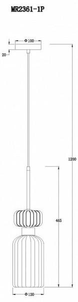 Подвесной светильник MyFar Aubrey MR2361-1P