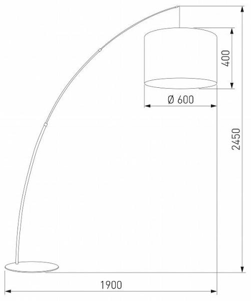 Торшер TK Lighting Moby 5488 Moby Green