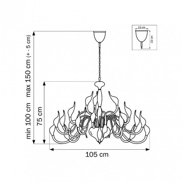 Подвесная люстра Lightstar Cigno Collo 751244