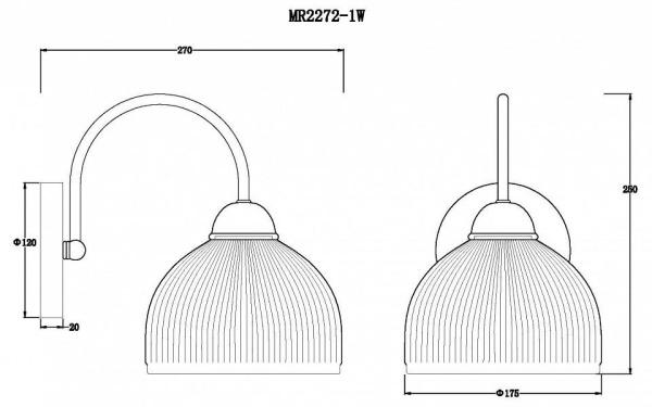 Бра MyFar Flora MR2272-1W