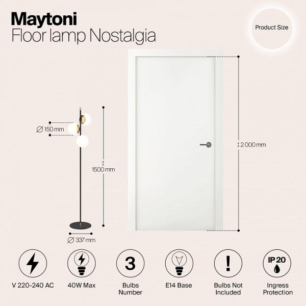 Торшер Maytoni Nostalgia MOD048FL-03G